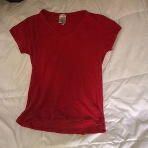 Plain red tee